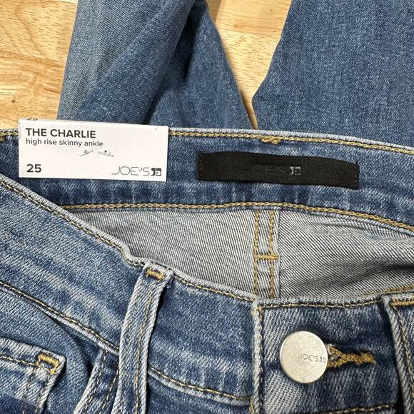 Joe's Jeans NWT The Charlie Ankle High Rise Skinny Jeans Size 25 Stretch - Picture 6 of 12